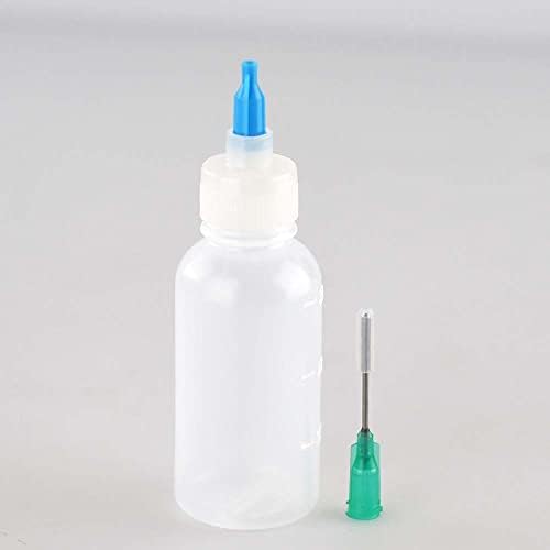 לואר נעילת בקבוקי מחט טיפ פלסטיק מוליך לסחוט 30 מ ל בוטה טיפ 18 גרם וחותם כיסוי