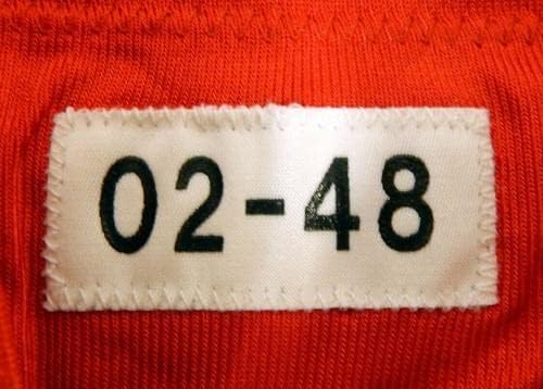 2002 ראשי קנזס סיטי אהרון קריטנדון 66 משחק הונפק אדום ג'רזי 48 DP23371 - משחק NFL לא חתום משומש