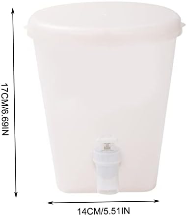 מתקן משקאות של Naisicore, מתקן משקאות קרח ברור 3.5 ליטר עם ברז, מתקן לימונדה עם ברז, קומקום קר מכין מתקן מיץ