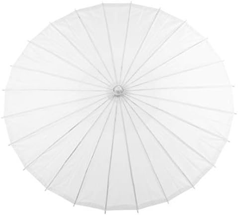 סיטונאות Koyal סיטונאית בגודל 32 אינץ 'נייר לבן, מטרייה מזרחית 4-חבילות לחתונה, טובות מסיבות, צל קיץ
