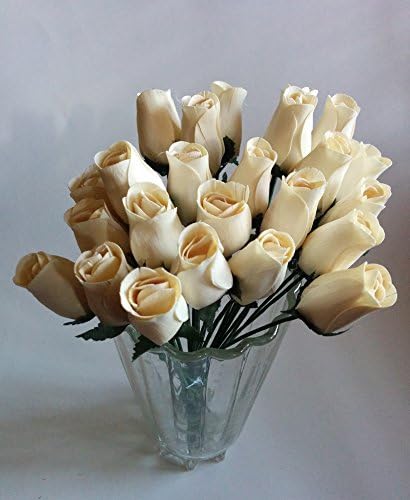 SEDDEX 24 ויפה ריאליסטית ריאליסטית ורדים מעץ לבנים