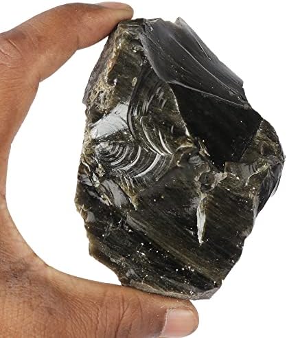 Gemhub Gemstone רופף חן שחור סלע גס מחוספס 1720.60 סמק לשימושים מרובים