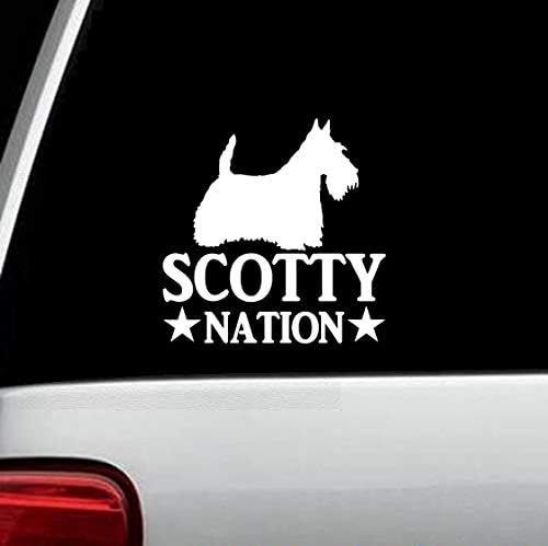 מדבקות Bluegrass B1097 Scotty Nation Scottish Terrier Love מדבקה מדבקה
