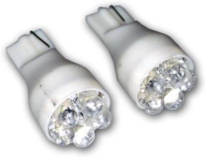 TuningPros LEDPL-T15-W5 LED LED נורות נורות T15 טריז, 5 סט 2-PC לבן LED