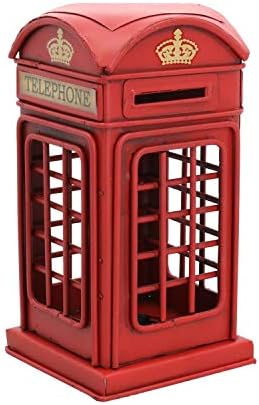 כלים לונדון אדום טלפון תיבת כסף שינוי מטבע צנצנת בנק פח צלחת מזכרת מתנה