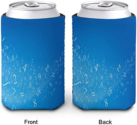כחול רקע עם מספרים לשימוש חוזר כוס שרוולים אייס קפה מבודד מחזיק כוס עם חמוד דפוס עבור חם קר משקאות