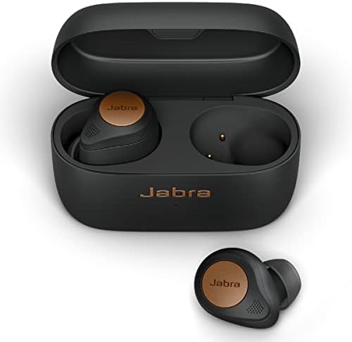 Jabra Elite 5 True Wireless Wireless in- אוזניות Bluetooth - ביטול רעש פעיל היברידי, 6 מיקרופונים מובנים לשיחות