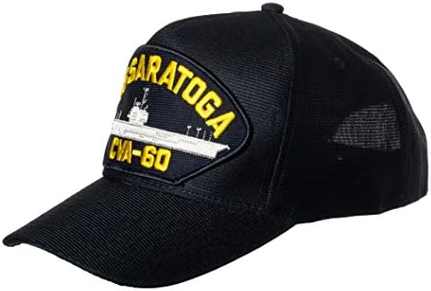 ארצות הברית חיל הים סרטוגה-60 נושאת ספינה סמל תיקון כובע חיל הים כחול בייסבול כובע