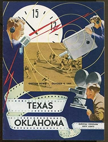 1949 Texas Longhorns V Oklahoma Proters Program