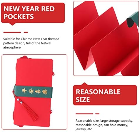 סיני חדש שנה אדום מעטפת מזל כסף מתנה מעטפות להעיר האריה מתקפל אדום מנות לשנה חדשה