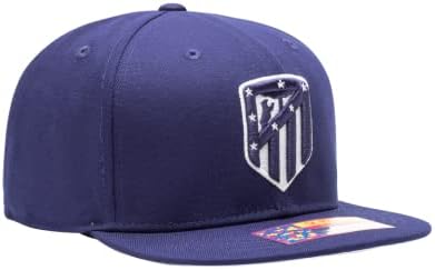 מאוורר דיו אתלטיקו מדריד 'עפרון מתכוונן סנאפבק כדורגל כובע / כובע / כחול כהה