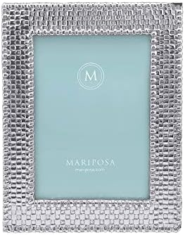 Mariposa Salseweave, מסגרת תמונה בגודל 4x6 אינץ ', כסף