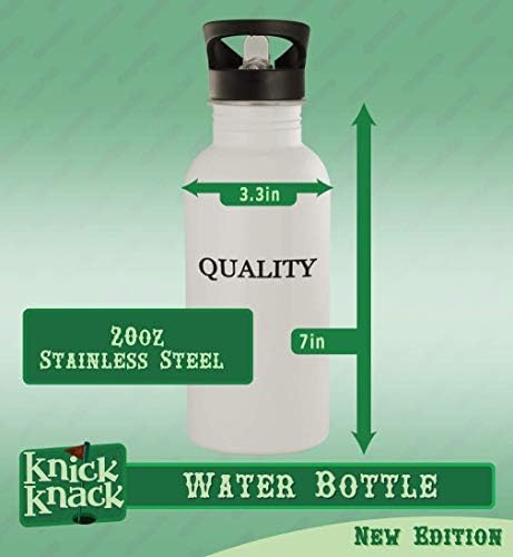 מתנות Knick Knack Crutch - בקבוק מים מפלדת אל חלד 20oz, כסף