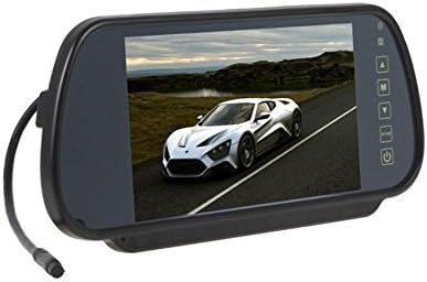 BW 7 אינץ '16: 9 TFT LCD מסך רחב רכב רכב צג רכב ראייה אחורית מראה עם כפתור מגע, רזולוציית HD 800X 480,