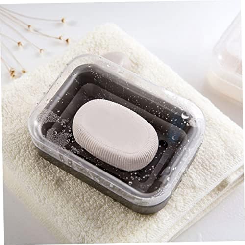 Hanabass 2 PCS קופסא סבון עגול מסע מארז אמבטיה מחזיק סבון סבון מיכל סבון אמבטיה מחזיק סבון קופסת