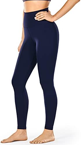 אימון נשים קרוביה מותניים גבוהים חותלות ארוכות במיוחד מכנסיים לבקרת בטן מכנסי יוגה 31 סנטימטרים