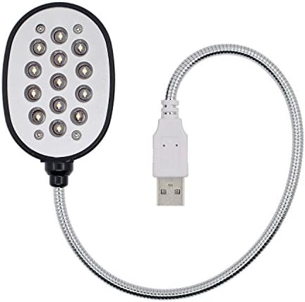 אורות LED של Bluesea USB, 13 אורות, מנורת USB פשוטה, צבע אור יום, שחור