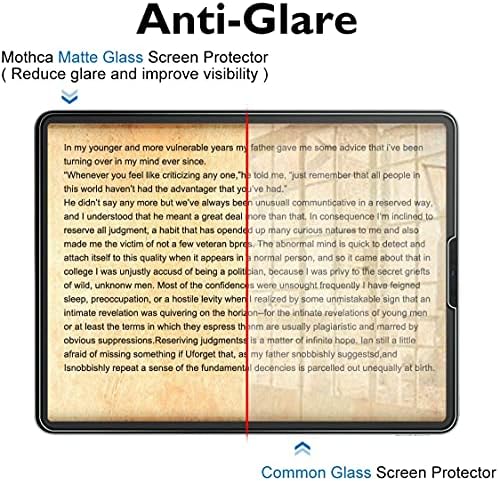 2 מארזים מגן על מסך זכוכית מוטקה מט עבור iPad Pro 12.9 אינץ '6/5/4/3 Gen, אנטי-גלגול ואנטי אצב