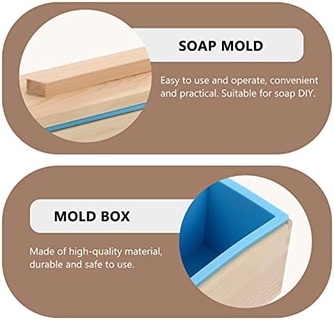 תבניות שרף ויקסקי סיליקון סבון סבון כיכר תבניות קופסאות עץ מלבניות סבון מכין עובש כיכר גמיש