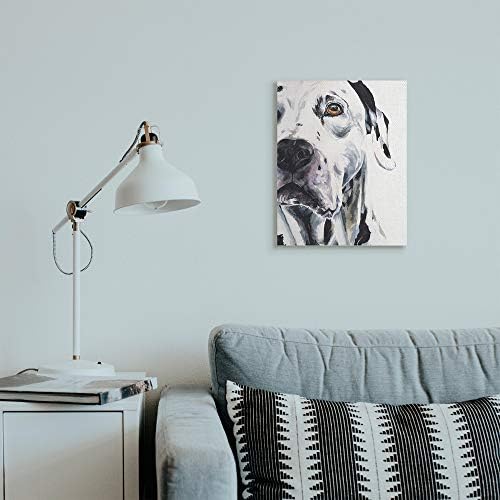 תעשיות סטופל דלמטי חיות מחמד דיוקן כלב מנומר מודגש, עיצוב מאת ג'ורג 'דיאצ'נקו קיר קיר קיר, 16 x