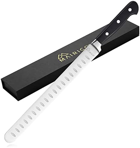 Mairico Ultra Sharp Premium סכין גילוף נירוסטה בגודל נירוסטה - עיצוב ארגונומי - הטוב ביותר לחיתוך צלייה,