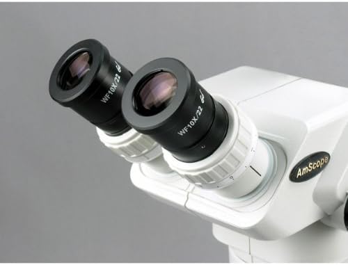 מיקרוסקופ זום סטריאו משקפת מקצועי של אמסקופ זם-3בקס, עיניות פי 10, הגדלה פי 3.35 פי 45, 0.67 פי 4.5 מטרת