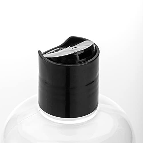 Peohud 20 חבילה 16oz פלסטיק ברור בקבוקים ריקים עם כובעי היפוך עליונים, בקבוקי שמפו שניתן למילוי