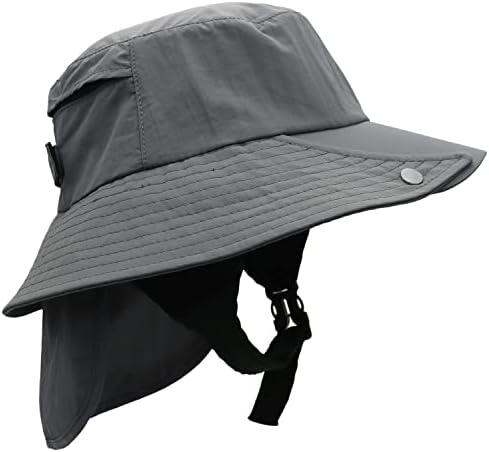 כובע דלי גלישה, גברים כובעי שמש עם דש צוואר לגלישה, שייט, ספורט מים