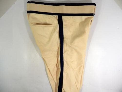 1987 יוסטון אסטרוס משחק השתמש במכנסיים לבנים 36 DP36450 - משחק מכנסי MLB משומשים