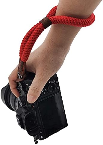 נוח כותנה מצלמה יד רצועת יד חבל תואם עבור סוני פוג 'יפילם אילצ' ה ניקון ראי מצלמות בטיחות לקשור