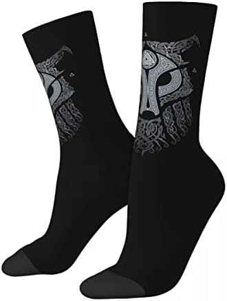 ויקינג פנריר וולף גרבי אמצע צוות גרביים אתלטים שחורים זאב נורמי ריצה גרביים גרבי אימון גרביים