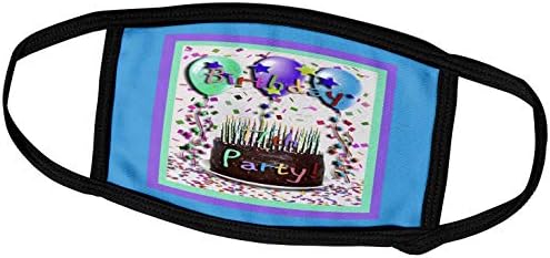 עיצוב הזמנה ליום הולדת של 3drose בוורלי טרנר - עוגת שוקולד של מסיבת יום הולדת 17 - מסכות פנים