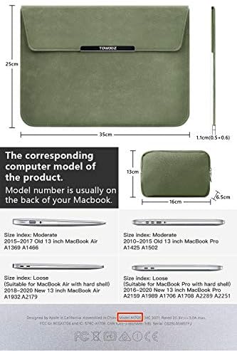 Towooz MacBook Air M2 שרוול עמיד למים עמיד למים דק שרוול שרוול תואם עם 2022 M2 Chip MacBook Air 13.6 אינץ 'A2681