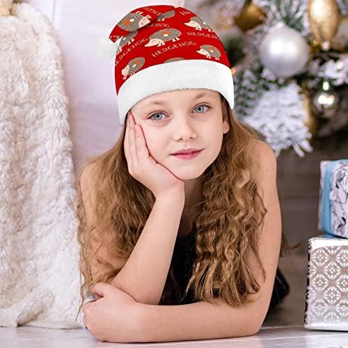 חמוד קריקטורה קיפוד חג המולד סנטה כובע עבור אדום חג המולד כובע חג טובות חדש שנה חגיגי ספקי צד