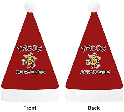 טאקו וסרווזאס חג המולד כובע רך בפלאש סנטה כובע מצחיק כפה עבור חג המולד לשנה חדשה חגיגי מפלגה