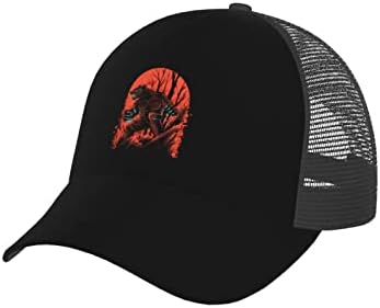 Lifangmi כובע בייסבול זאב זאב כובע בייסבול נושם מעוקל כובעי רשת שוליים כובעי הגנה כובעי משאיות מתכווננים