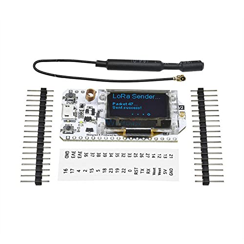 2 PCS 868MHz 915MHz SX1276 ESP32 LORA OLED 0.96 אינץ 'תצוגה כחולה תצוגה Bluetooth WiFi ESP32 ESP-32 מודול