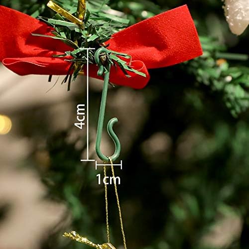 Frienda לשימוש חוזר לקישוט חג המולד פלסטיק ווים מיני ווים קולבים בצורת S