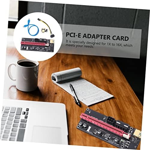 Solustre 10 מגדיר PCI-E Riser Card Syriוי מתאם כבל מתאם מחשב PCI Express Riser PCI- E 1X עד 16X RISER
