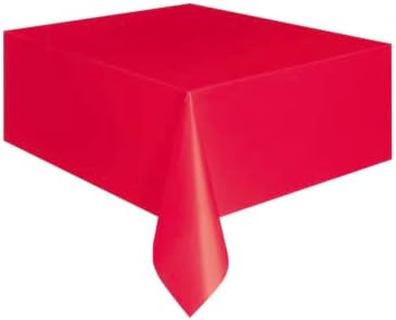 כיסוי שולחן מלבני מלבני - 54 x 108, אדום אודם, 1 מחשב 1