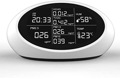 Walnuta Air Monitor Monitor PM2.5 פורמלדהיד מנתח גז TVOC מנתח איכות אוויר גלאי גלאי גז חיישן מד אבק עדין