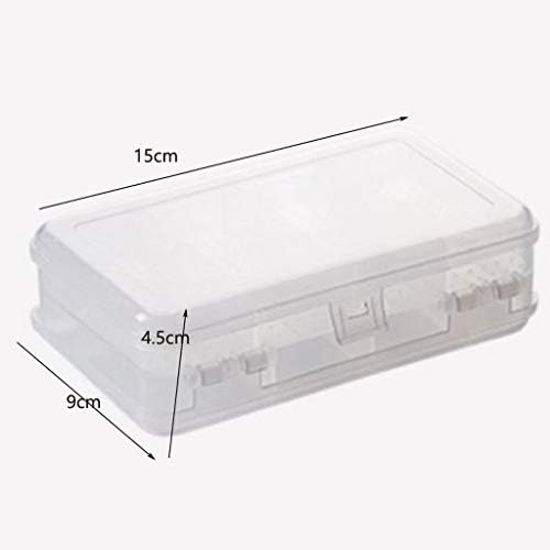 TJLSS קופסת פלסטיק שכבה כפולה לתכשיטים חרוזי תכשיטים קופסת קופסת קופסאות קופסת קופסת קופסת קופסה