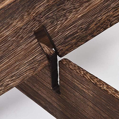 עיצוב סריג עץ מוצק של זוקיי של מתלה מרובי קיר מתלה לאחסון צף צף מעוטר סלון מדפי קיר מדפי קיר