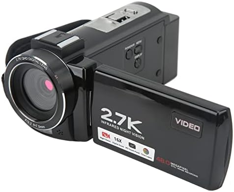 מצלמת וידאו דיגיטלית HD, 3in IPS מסך 48MP DV מצלמת DV, 2.7K מצלמת הקלטה אינפרא אדום של HD, מצלמת
