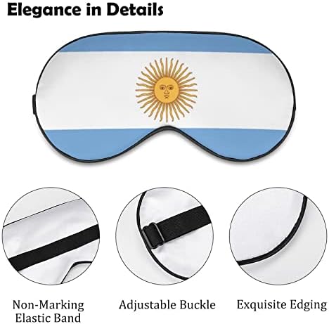 מסכת עיניים דגל ארגנטינה ללימודי שינה עם כיסוי עיניים עם רצועה מתכווננת לגברים נשים מטיילות יוגה תנומה