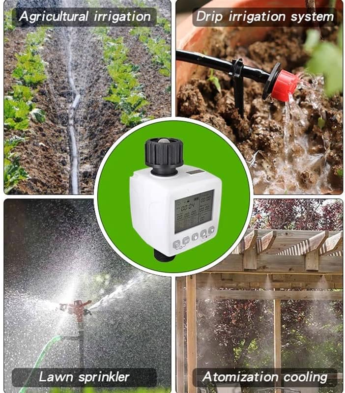 מערכת השקיה אוטומטית של LiRuxun מטפטוף ביתי להשקיה של ערכות השקיה ממטרת מערכת עם בקר חכם לבונסאי בגינה
