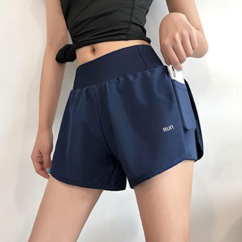 מכנסיים קצרים של אופנוענים לנשים בקרת בטן גבוהה של מותניים בקיץ מזדמן מכנסיים אתלטים קצרים