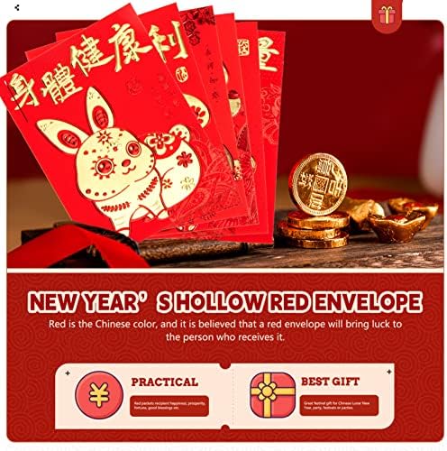 60 יחידות סיני חדש שנה אדום מעטפות: חתונה אדום מנות 2023 שנה של ארנב הונג באו עבור ערב השנה החדשה, מסיבת יום הולדת