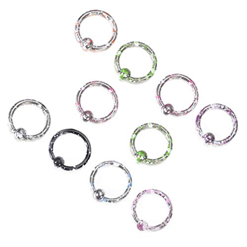 תכשיטים של פירסינג פירסינג 10 יחידים 10 יחידים רב -פונקציונליים תכשיטים נוקבים גוף ניידים תכשיטים נוקבים גוף תכשיטים