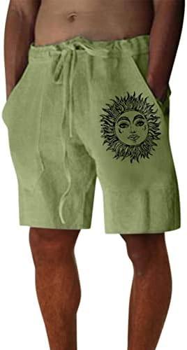 מכנסי פשתן כותנה לגברים של XXBR מכנסיים קצרים של חוף הוואי הקיץ המותניים המותניים המותניים המותניים המותניים